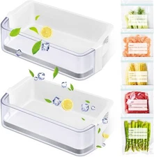 2 PACK Upgraded DA97-13805B Refrigerator Door Bin Shelf Compatible with Samsung