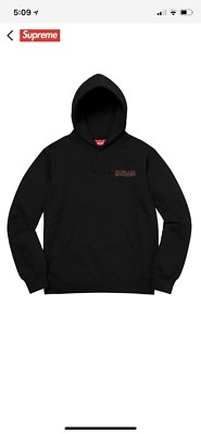 Supreme Tabboo! Portrait Hooded Sweatshirt Black Medium M New In