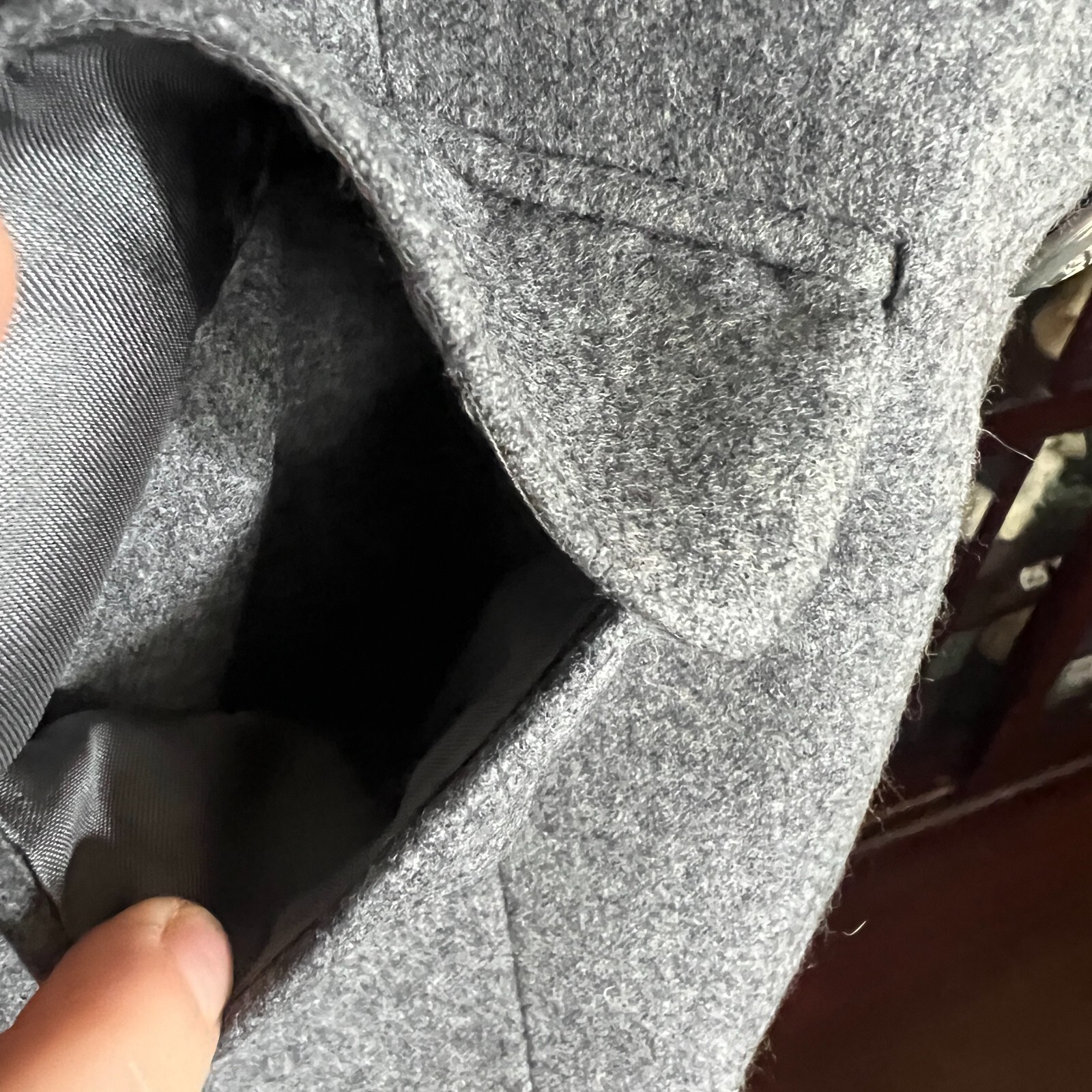 Pendleton Petite Vintage Gray Wool Blazer sz 8 10… - image 5