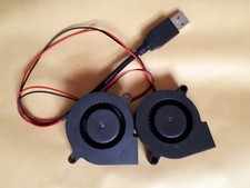 Helmet dual fan cooling kit (usb) for TK trooper, airsoft, cosplay, Mascot etc