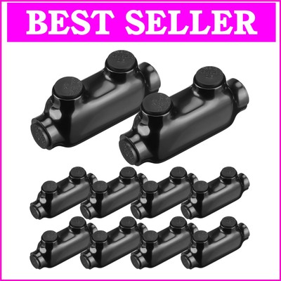 10 Pcs Insulated Multi Cable Connectors - Secure 2 Ports with Oxide Inhibitor