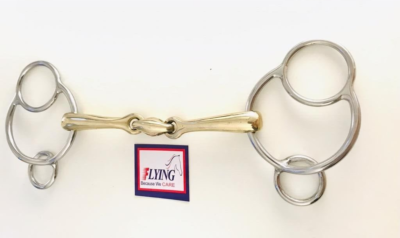 Universal 3-Ring Gag Horse Bit – German Silver & Stainless Steel, UK Stock, Free Shipping 5 thumbnail image