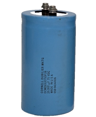Cornell Dubilier DCM293U075DF2B Capacitor 75VDC, 29,000uF, Made in USA