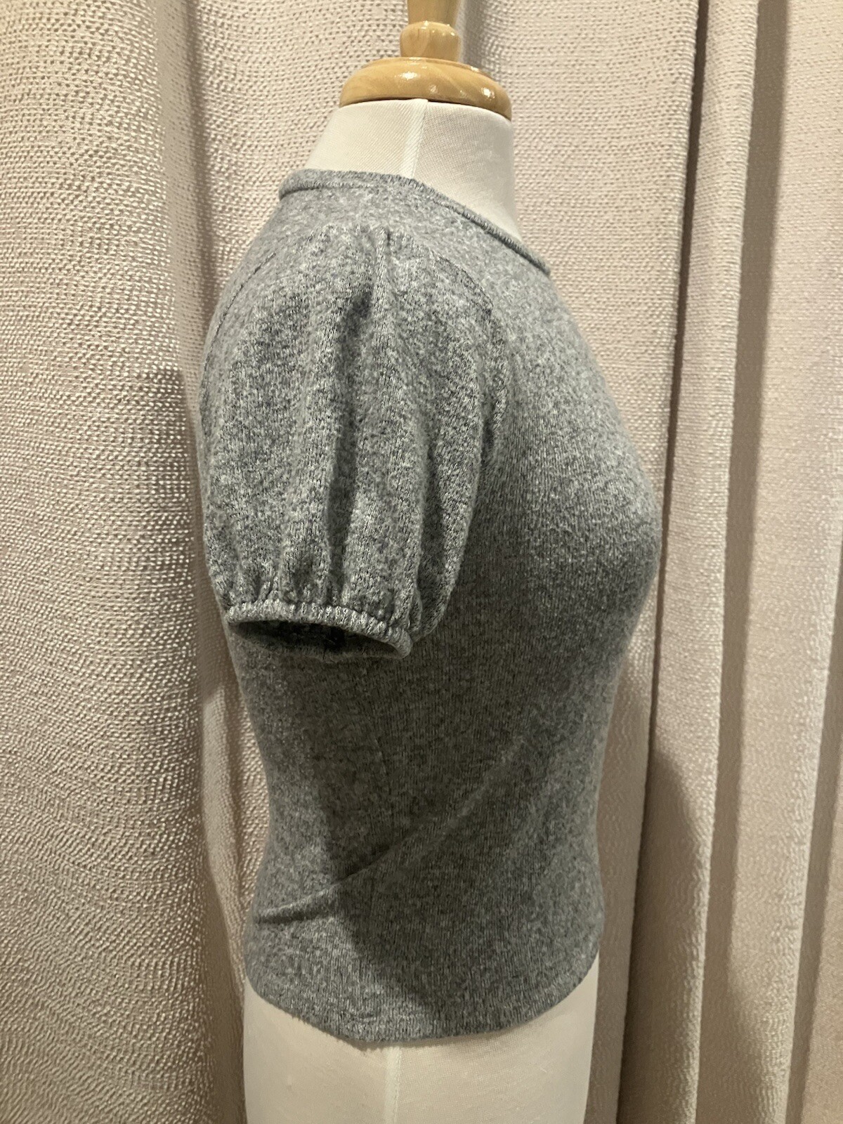 Zara Basic Knit Pull Over Sweater Top Mid Sleeves… - image 2