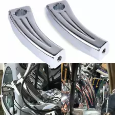 Chrome 7" Motorcycle Handlebar Risers For Harley Honda Kawasaki Suzuki