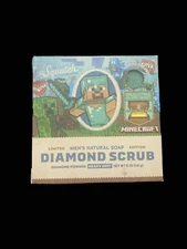 *NEW* Dr. Squatch x Minecraft Diamond Scrub Bar Soap for Men LIMITED EDITION