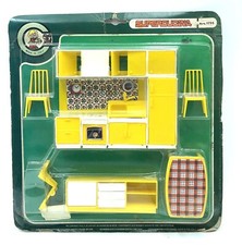 1970# MOBILI Super Cucina    MINI CASA DELLE BAMBOLE SET NUOVO [CQ]