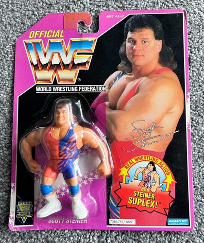 WWF Hasbro Scott Steiner Series 9 MOC Wrestling Fi...