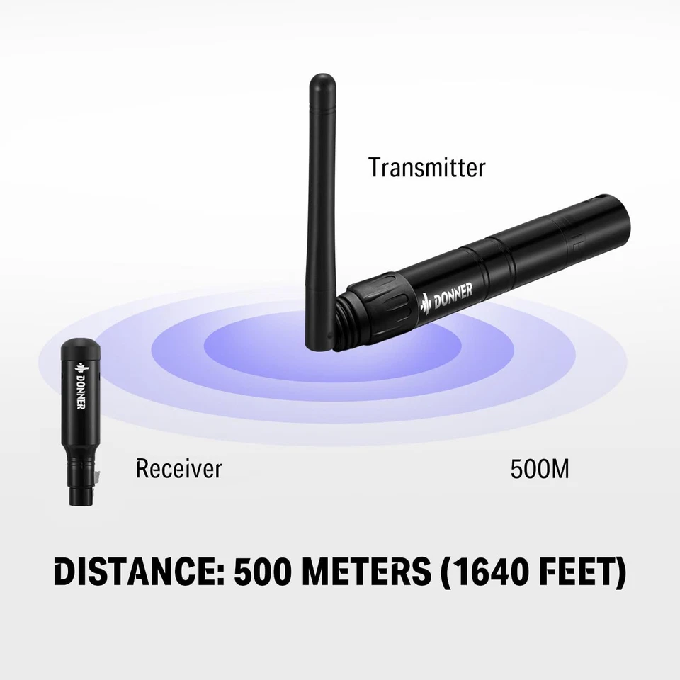 Donner DMX Wireless Controller Transmitter + 5 Receivers With Battery Light Dome - Image 2 of 4