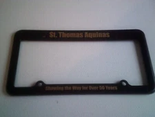 STA License Plate Frame black plastic license plate frame 