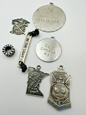Vintage Lot Sterling Silver Charms 18.1g Pandora 1960s Minnesota American Legion