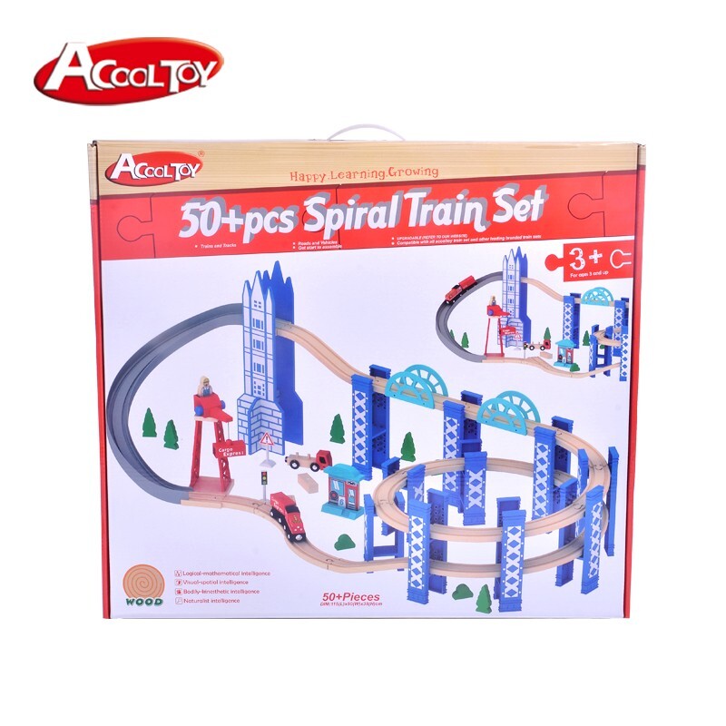 AC7525 50y+pcs Spiral Train Set Open Case