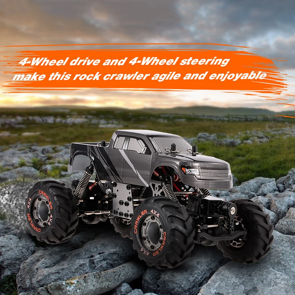 HBX 2098B RC Rock Crawler Car 1/24 2.4GHz 4WD 4WS w/Double Servo f/Kids RTR F4V3 - Image 4 of 4