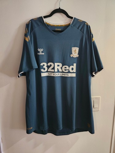 HUMMEL HERREN FC MIDDLESBROUGH 2021/2022 AWAY FUSSBALL FOOTBALL TRIKOT GR. XXXL