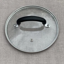 Tempered Glass Round Replacement Lid 6 7/8” Inside Diameter, 7.5" OD Cool Handle