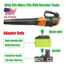 1x Adapter for Worx 20v USA Vesion Type Tools To for Ryobi 18v ONE+ Batteries