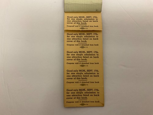 Chicago Constitution Day Monday September 17 1934 ticket book & souvenir spoon - Picture 2 of 6