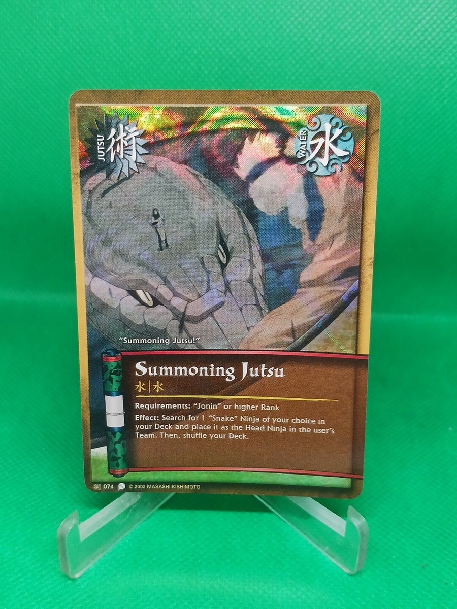 Naruto CCG/TCG Summoning Jutsu Wavy Foil Bandai Card | eBay
