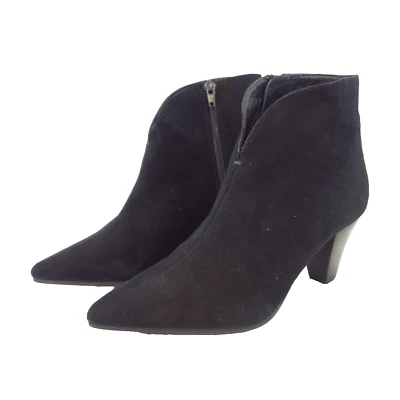 Pedro Miralles Stiefeletten Schwarz 40 Damen Ankle Boots Schuhe Wildleder Neu - Bild 1 von 4
