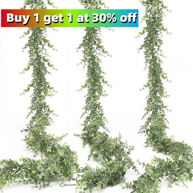 Artificial Fake Eucalyptus Garland Plant Greenery Foliage for Christmas/Wedding