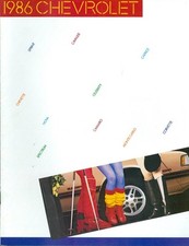 1986 Chevrolet All Models Sales Brochure
