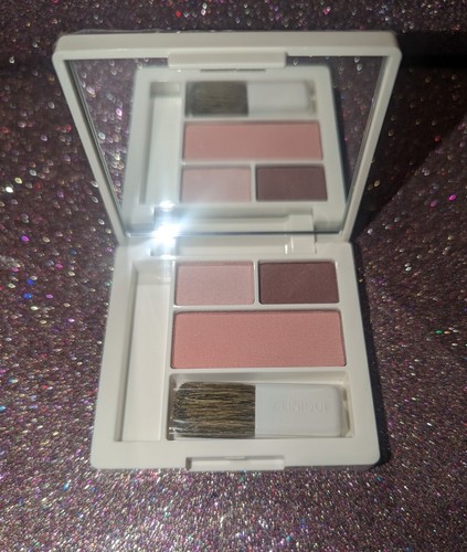 Clinique Compact Rosewine Colour Surge Eye Shadow Duo & Pink Blush Soft-pressed - Picture 2 of 5