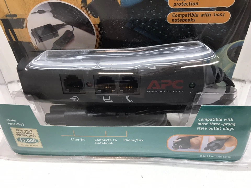 APC PNOTEPRO3 SurgeArrest Computer Notebook Pro Surge Protector -NEW - Image 2 of 4