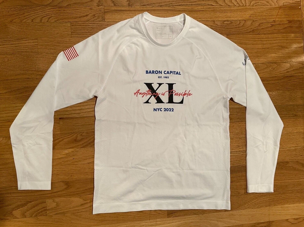 Baron Funds 2022 NYC Conference Large Long Sleeve Shirt White New Elon Musk  | eBay