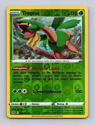 TCG Pokemon Karte Tropius 005/172 DE Shin Nagasawa Reverse Holo Brilliant Stars