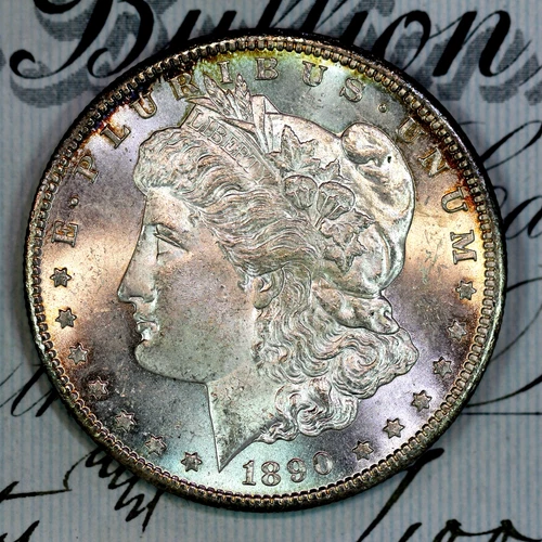 * 1890-CC * SOLID+ GEM BU MS MORGAN SILVER DOLLAR * FROM ORIGINAL COLLECTION