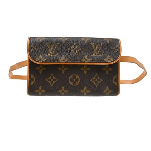 Louis Vuitton Florentine Waist Monogram Canvas Brown Clutche & Pouche Bag