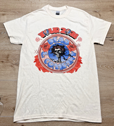 2021 Dead & Company Tour T-Shirt w/Bertha design Size Small Short Sleeve Beige - Picture 1 of 12