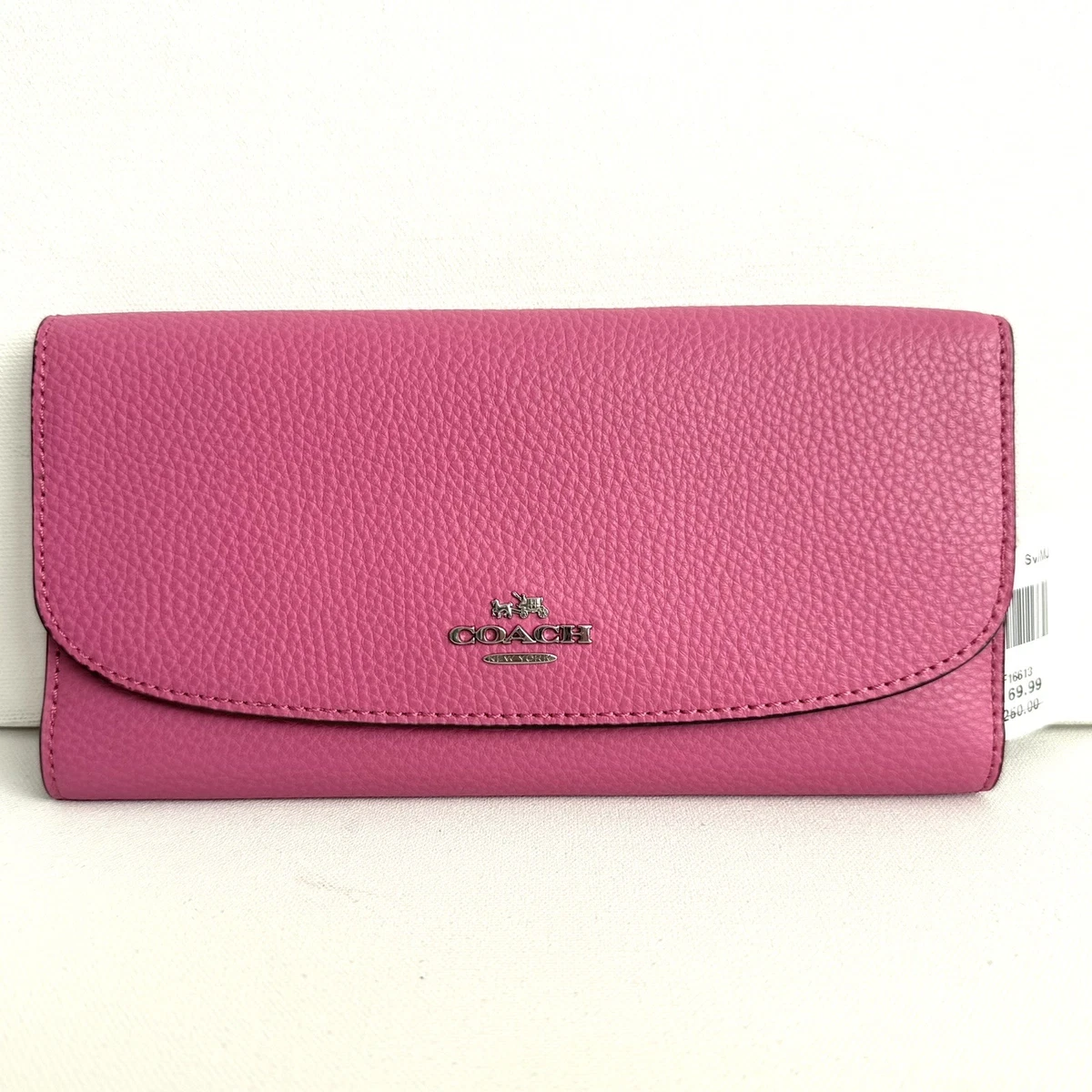【希少】COACH Signature Pink CompactWallet Coach Pink Folding Wallets for Women for sale | eBay