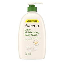 Aveeno Daily Moisturizing Dry Skin Body Wash, Prebiotic Oat, 33 fl. Oz