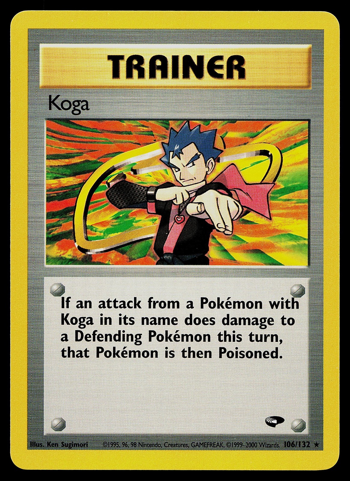 Pokemon Card - Koga Gym Challenge 106/132 Rare