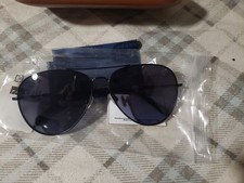 Fossil Aviator Sunglasses Matte Black Fos 3104/G/S New in Case