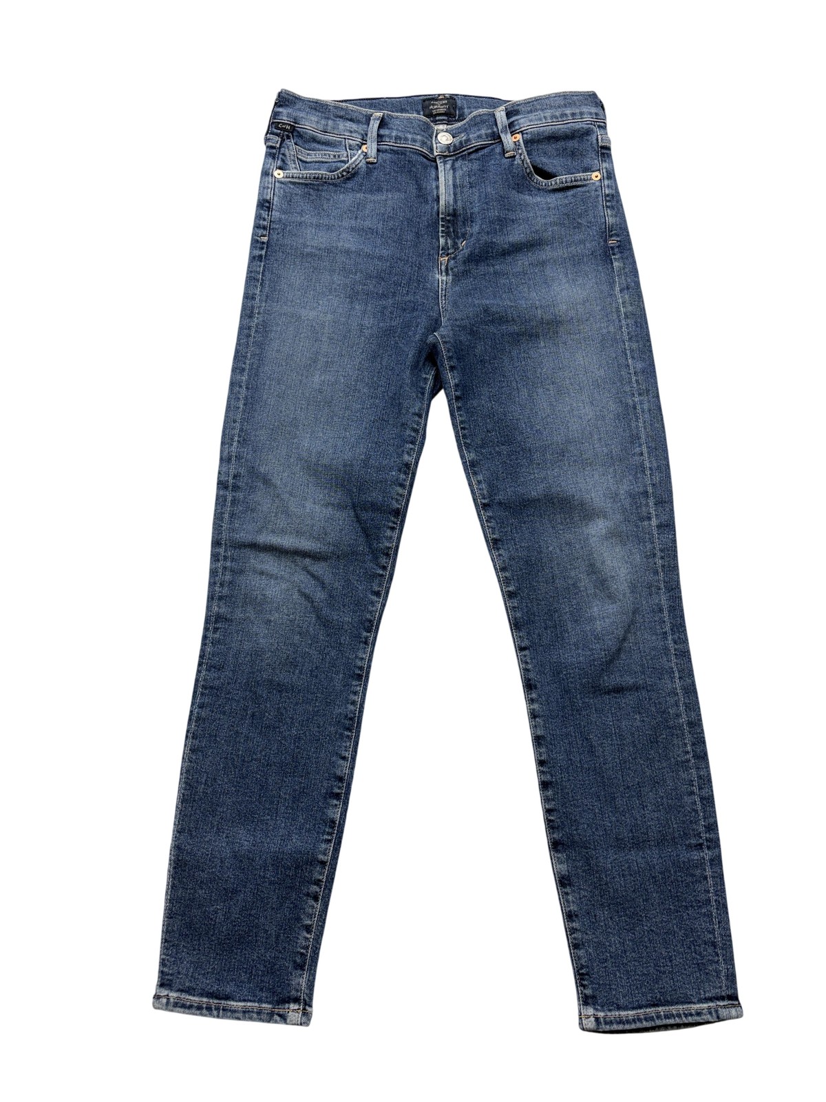Citizens Of Humanity Rocket Crop Jeans Womens 28 Blue Wash Mid Rise Skinny