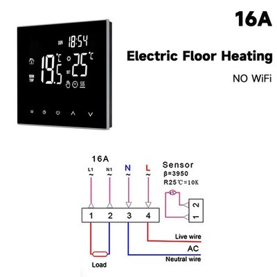 Smart Thermostat Electric Floor Heating Tuya