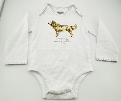 mud pie Baby One Piece Long Sleeve  Every Baby Needs A Golden  Size 0-6 Months