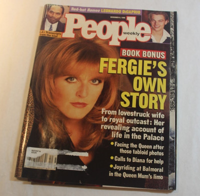 People magazine Princess Fergie,  O.J. December 9, 1996 + Fergie envelope add