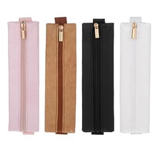 4PCS Elastic Pen Holder for Notebook, 4 Colors PU Leather Adjustable Pen