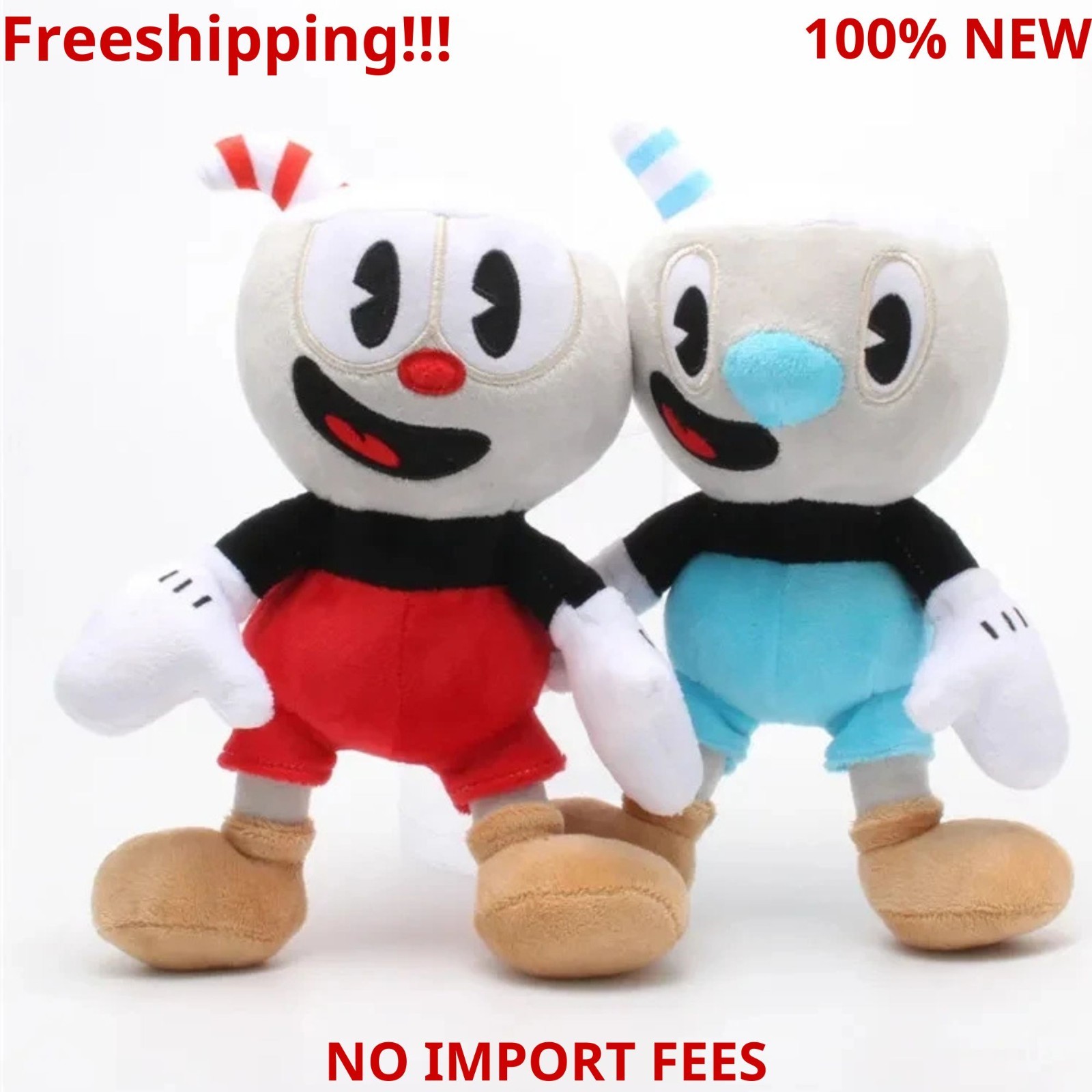 Cuphead Plush Doll Toys Mugman Game Doll Toys Adventure Soft Stuffed Plush