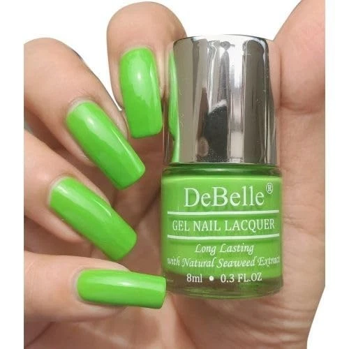 Debelle Gel Nail Polish Matcha Cookie (Parrot Green Nail Paint)|Non Uv - Glossy