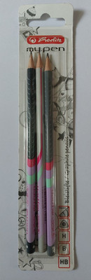 Bleistift my.pen H + B + HB sortiert 3 St. auf Blisterkarte von Herlitz NEU OVP