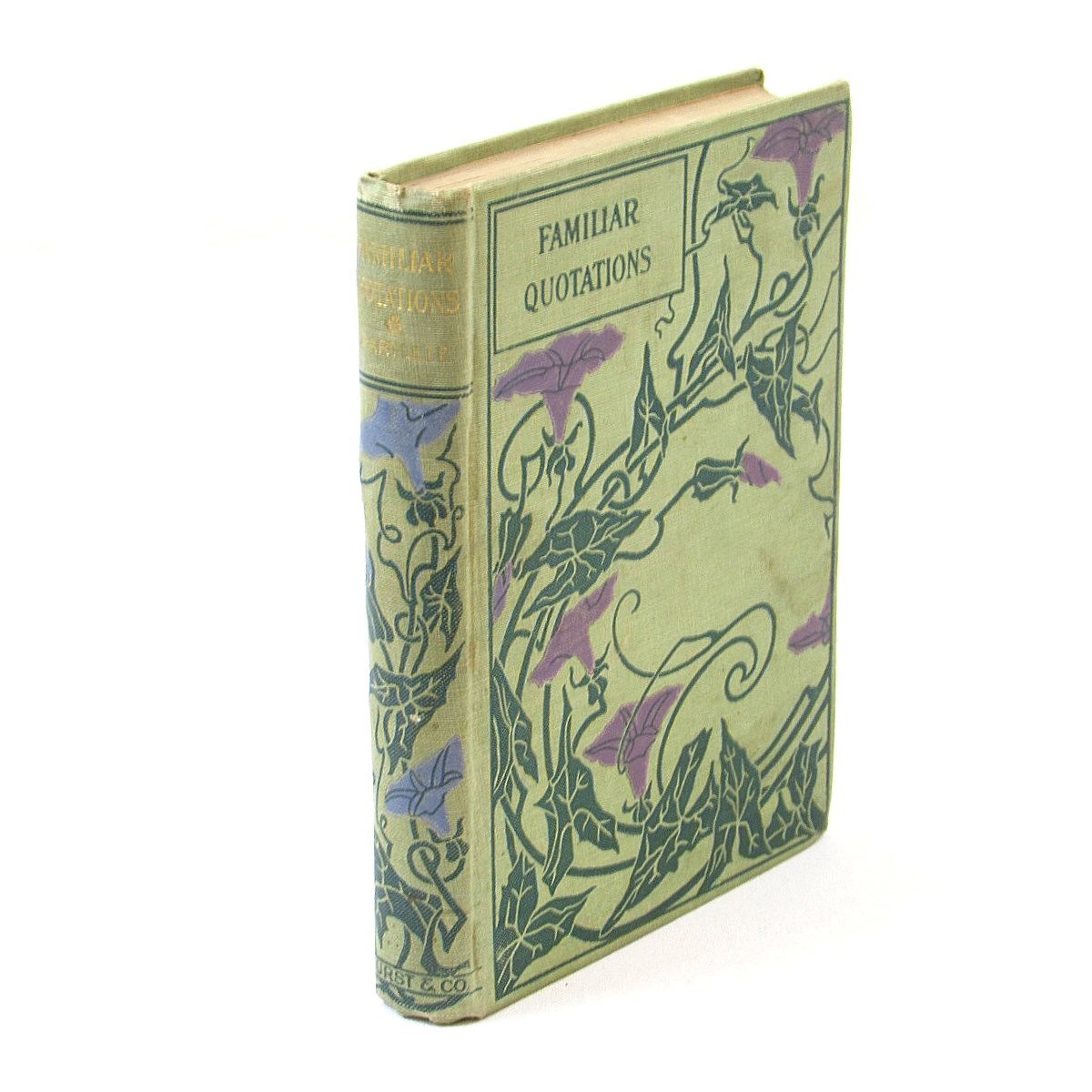 Familiar Quotations John Bartlett c1890's Hurst HC Vintage Decorative Binding