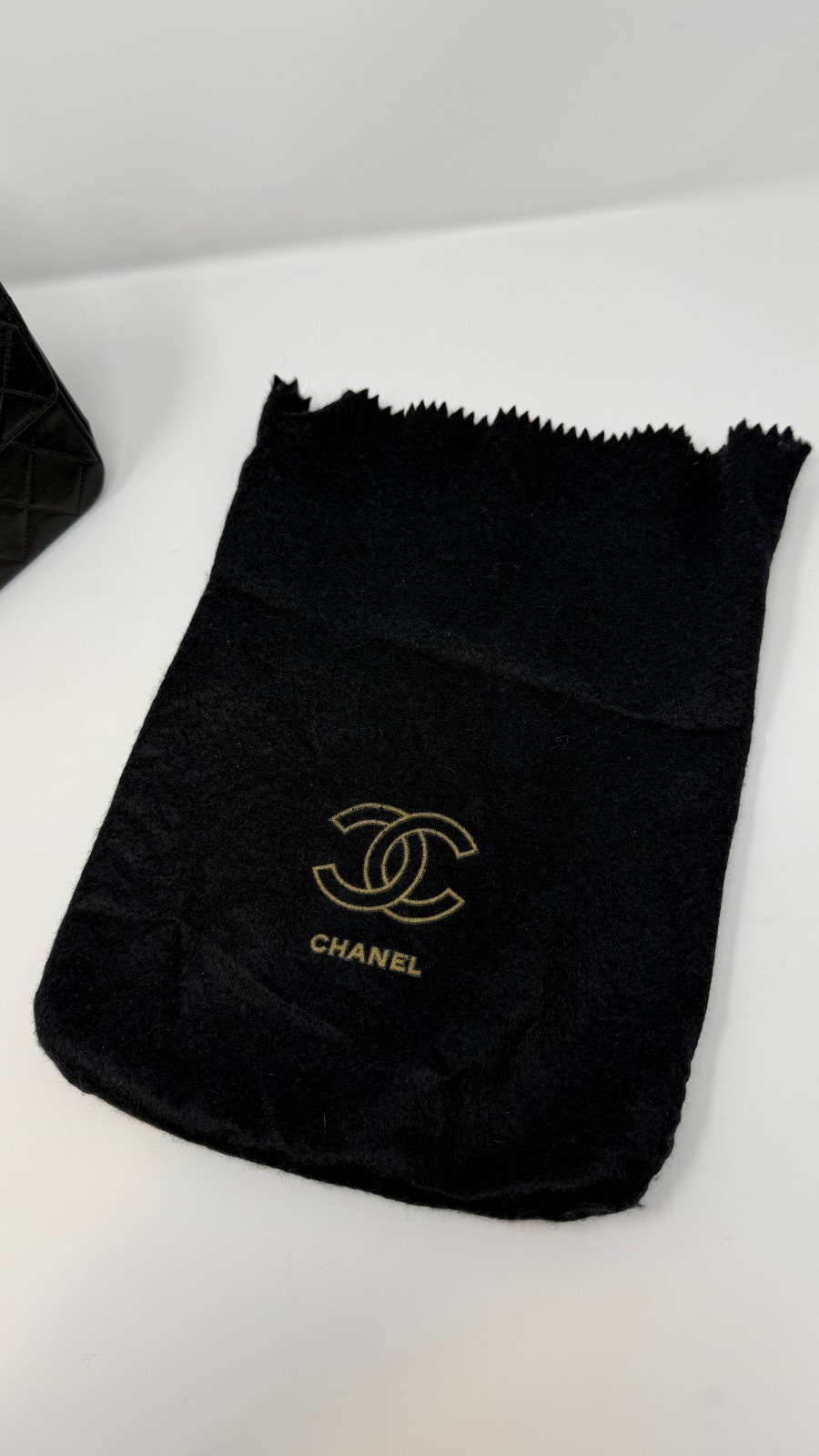 Rare Vintage Chanel Black Lambskin Medium Double Flap 24K Gold HW thumbnail 18