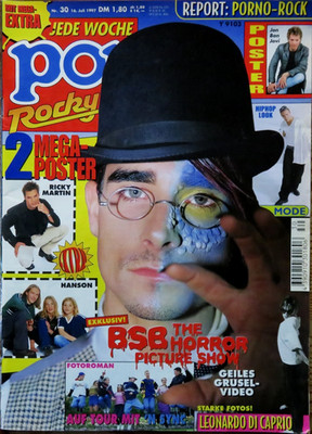 Pop Rocky 30/97 Titelfoto: BSB Horror, 2x Mega-Poster von Hanson + Ricky Martin