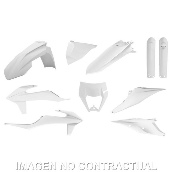 Kit Komplett Kunststoffen Polisport FüR KTM Exc-Exc-F (20-23) Farbe Weiß-image