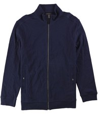 Tasso Elba Mens Full Zip Cardigan Sweater, navyblue, L