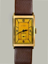 Klassische Cyma Uhr, 30er Jahren - 585er Gold, top Zustand.
